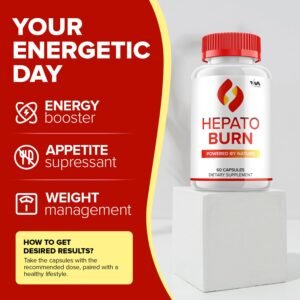 HepatoBurn – Natural Liver Detox Supplement for Weight Loss & Metabolism Boost | 60-Day Supply